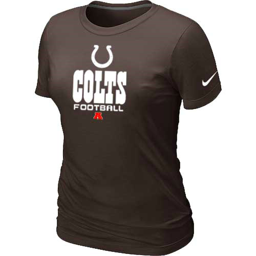 Nike Indianapolis Colts Women's Critical Victory NFL T-Shirt - Brown